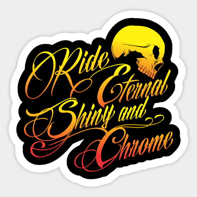 RIDE ETERNAL Sticker by STUFFnTHINGS